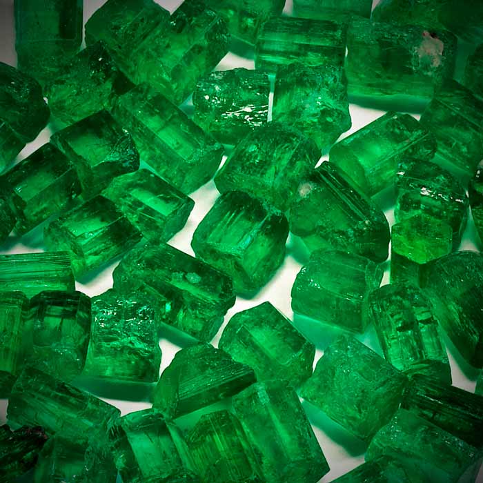 Gemhub Raw Green Emerald 45.00 Ct Lot of 7 Pcs Rough Emerald Natural Healing Crystal Emerald Stone 